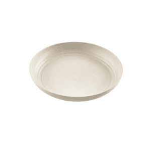 Piatti tondi beige riutilizzabili da 20 cm in plastica rigida, confezione da 96 pezzi, ideali per catering ed eventi