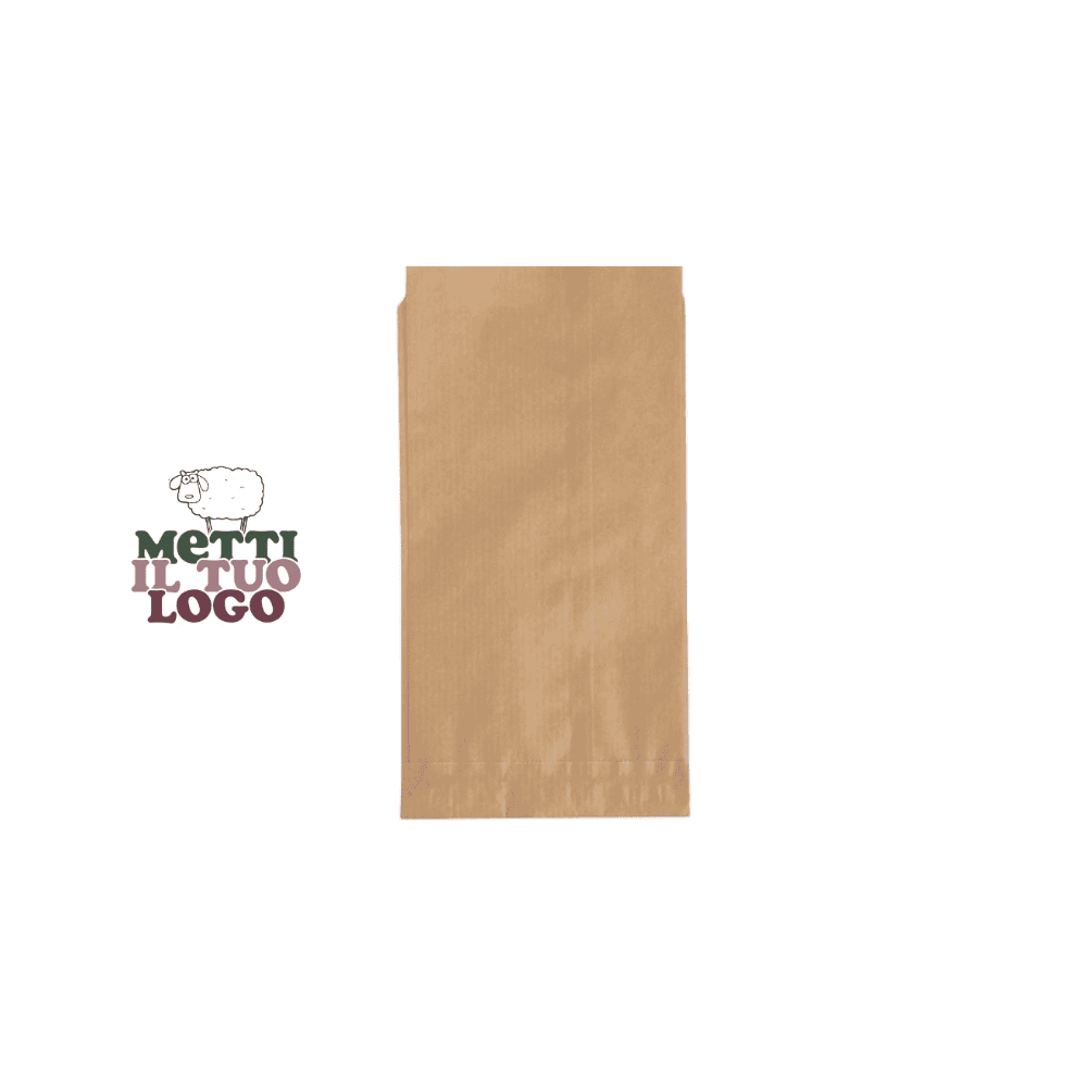 Sacchetti di carta millerighe avana, 12x24 cm, 10 kg.