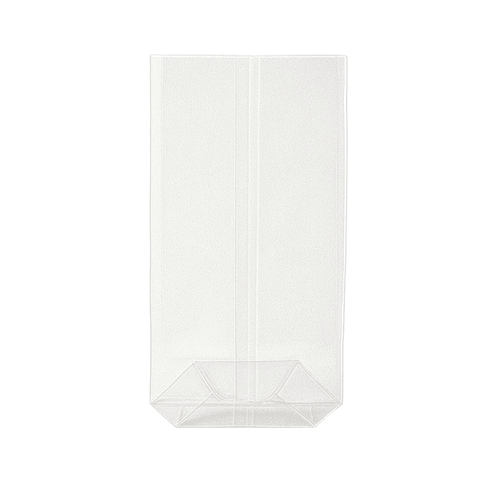 Buste trasparenti compostabili Natureflex 15x5x24 cm, confezione da 1000 pezzi.