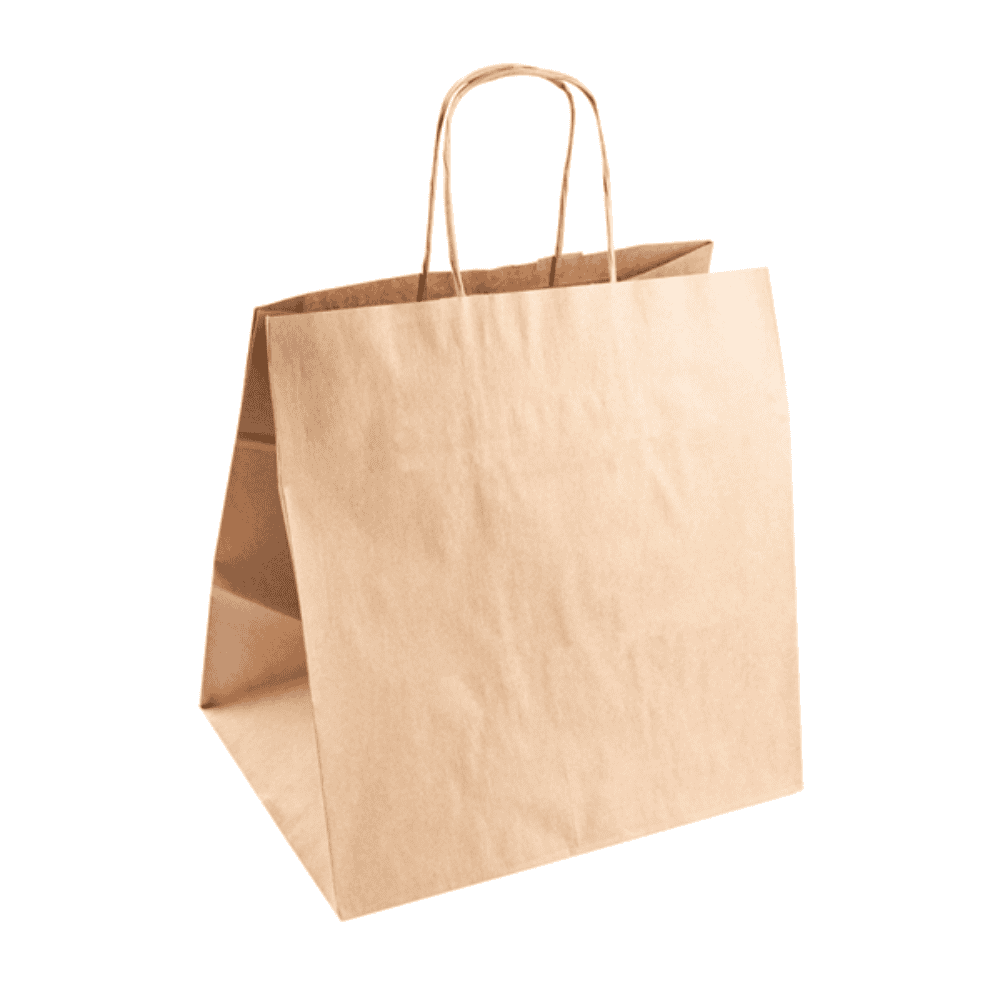 Shopper avana manici carta ecologica 26+20x27 cm