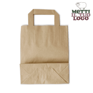 Shoppers personalizzate carta riciclata ecologica 18+8x22 cm