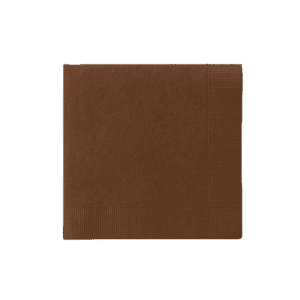 Tovaglioli grandi color cioccolato 40x40 cm in carta 2 veli