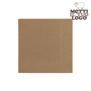 Tovagliolini personalizzati bar tortora 25x25 cm