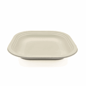 Assiettes creuses compostables Havana, 680 ml, lot de 100, biodégradables.