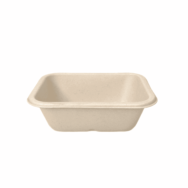 Barquettes biodégradables 450ml (lot de 100) pour emballage alimentaire écologique.