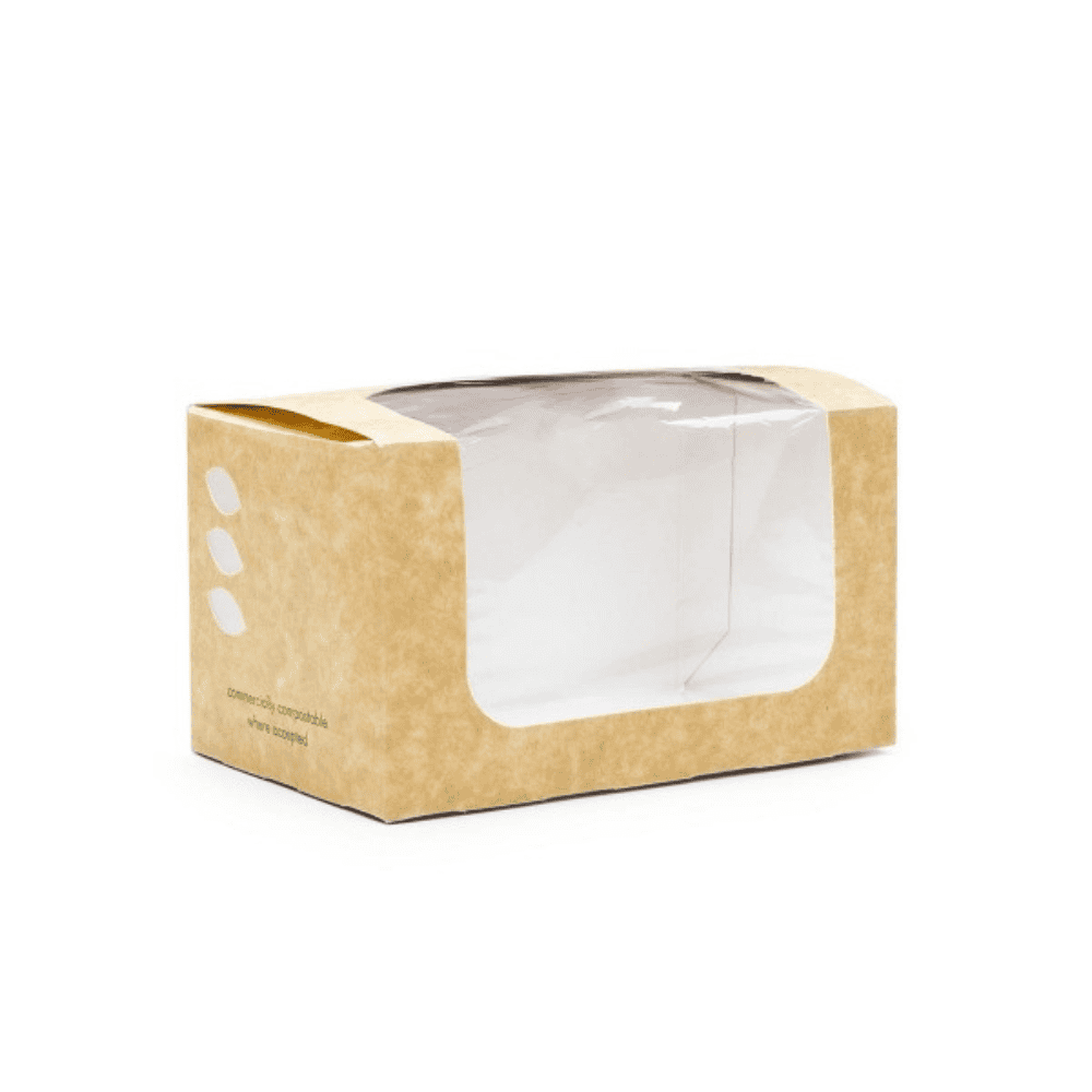 Boîte carton fenêtre bioplastique écologique 500 unités