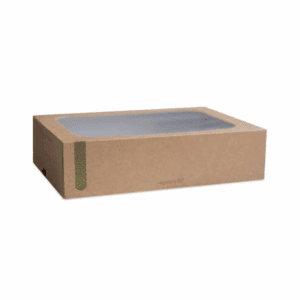 Boîte biodégradable avec plateau amovible 31X22,5 cm