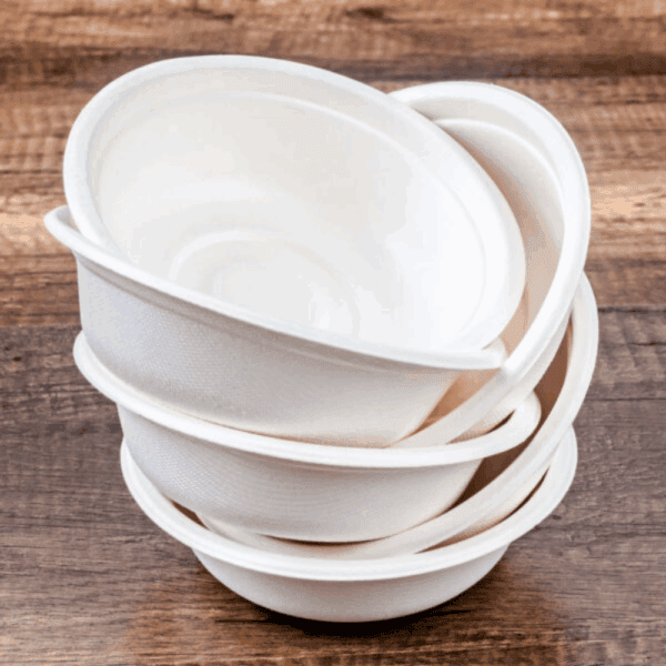Bols compostables jetables 1200 ml blanc 50 pcs – Image 3