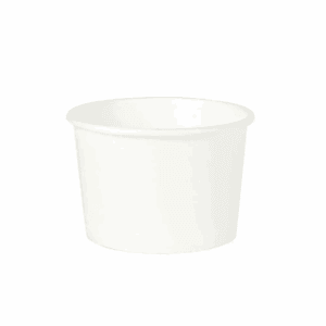 Bols en carton et PLA 235 ml, 100 pcs, compostables et biodégradables.
