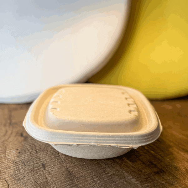 Bols biodégradables sans plastique, certifiés UNI EN 13432.