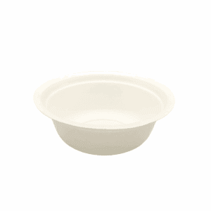 Bols jetables compostables blancs pour animaux de compagnie 250 ml 100 pcs