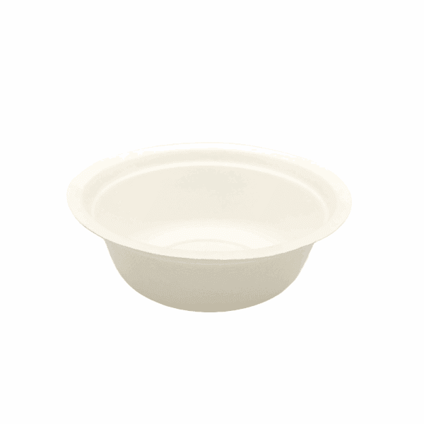 Bols jetables compostables blancs pour animaux de compagnie 250 ml 100 pcs