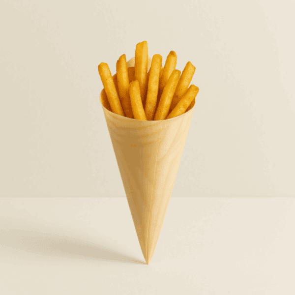 Coni in legno per fritti finger food 8 cm 100 pz - immagine 3