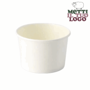 Coppette gelato personalizzate in cartoncino e Pla 245 ml