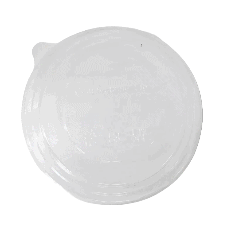 Couvercle compostable pour saladiers de 400 à 800 ml, lot de 100.
