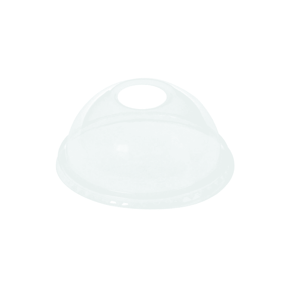 Couvercle dôme trou verre 200-300ml (lot de 100)