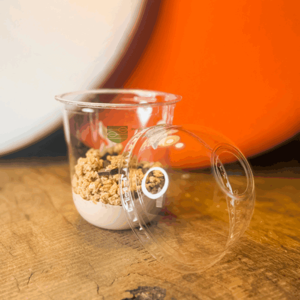 Couvercle en dôme avec trou pour verres 200 300 ml 100 pcs. – Image 2