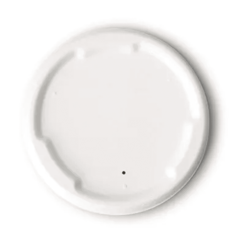 Couvercle compostable en pulpe de cellulose 14 cm blanc.