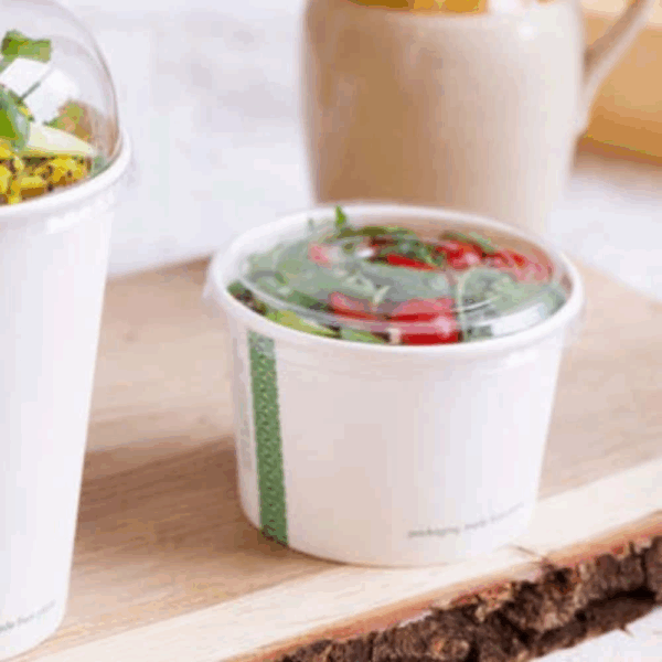 Emballage de couvercles pour bols à soupe de 350 ml, 470 ml, 700 ml et 950 ml, 100 pcs, écologiques.
