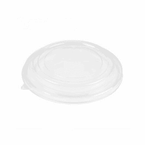 Couvercle transparent compostable en PLA pour saladier 800 ml, lot de 100.