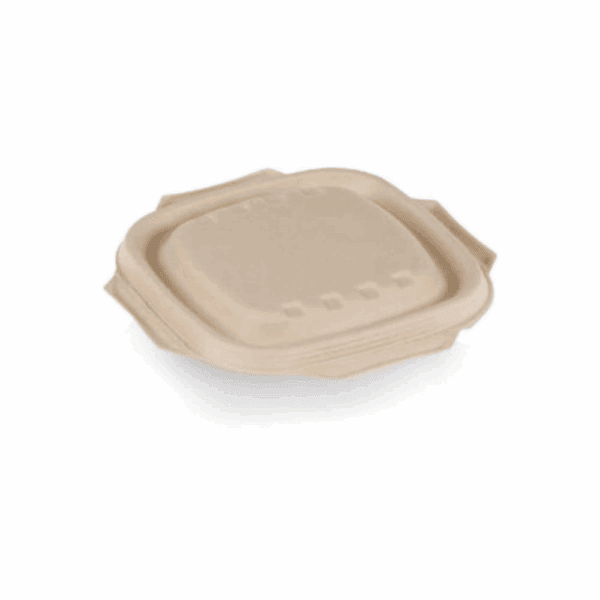 Couvercles en pulpe pour plats de 600 à 900 ml, lot de 125, compostables.