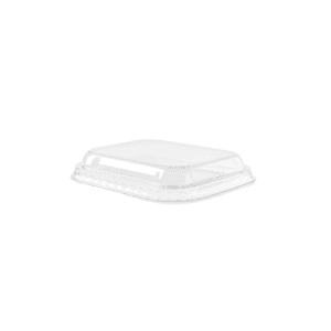 Couvercles compostables bacs glace 19x13 cm - Pack économique 150 unités.