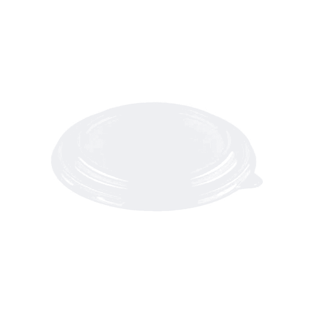 Couvercles compostables en bioplastique pour saladiers 400, 750 et 800 ml, lot de 100.
