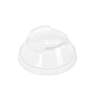Couvercles dôme PLA biodégradables pour verres 200-300ml (lot de 100)