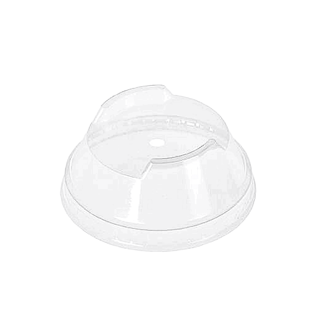 Couvercles dôme PLA biodégradables pour verres 200-300ml (lot de 100)