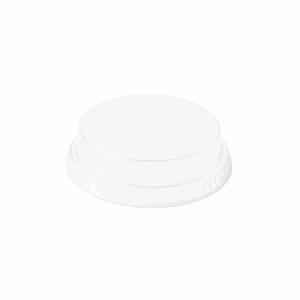 Couvercle plat trou PLA biodégradable verre 300ml