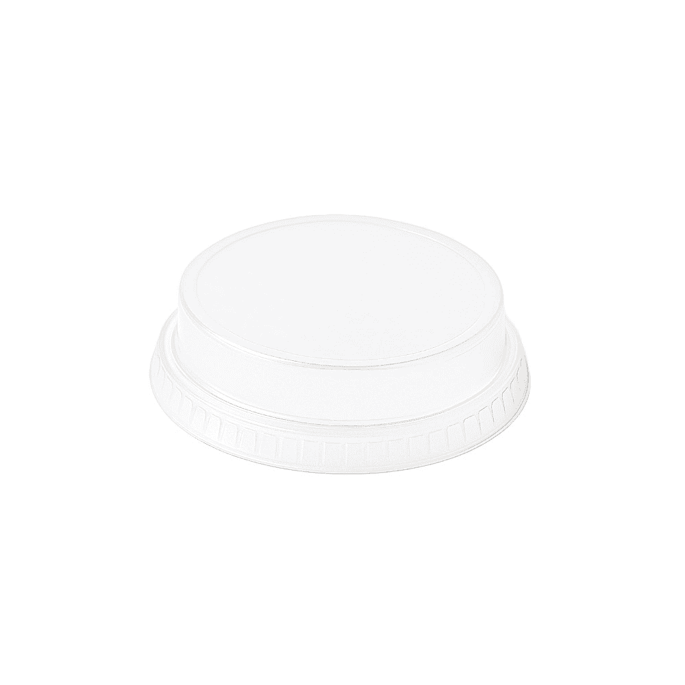 Couvercle plat trou PLA biodégradable verre 300ml