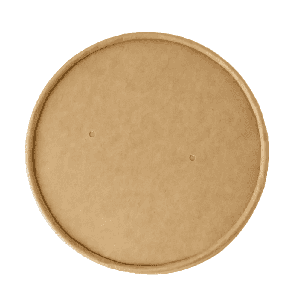 Couvercles compostables pour bols de 600 ml, lot de 100.
