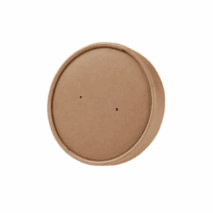Couvercles pour bols en carton de 200 ml, 100 pcs, compostables et biodégradables.