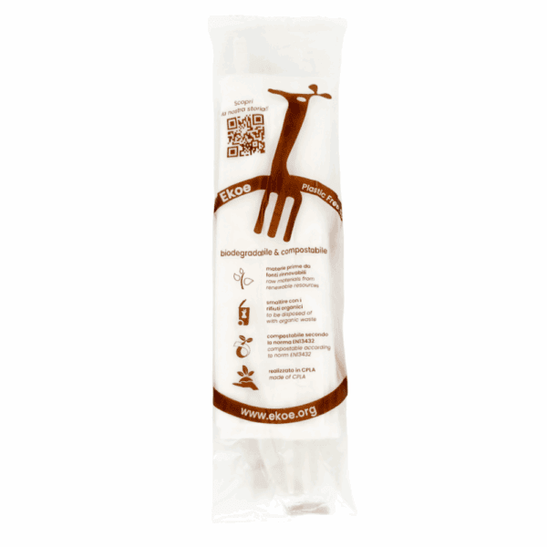 Kit de couverts compostables BIS ensachés 250 pièces.
