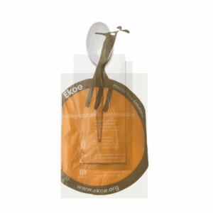 Cuillère jetable en bioplastique emballée, compostable et biodégradable, couleur blanche