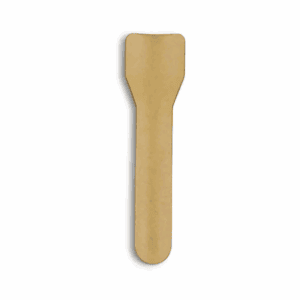 Cuillères à glace compostables Havana 9.5cm - Pack de 100, écologiques et pratiques.