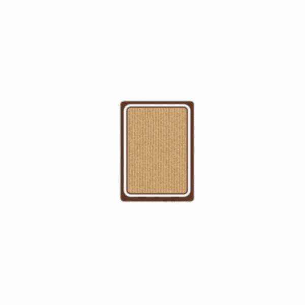 Étiquettes rectangulaires en papier kraft 6.3x9 cm, compostables et biodégradables, certifiées sans plastique.