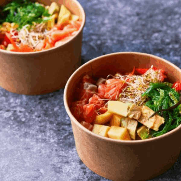 Gamelles écologiques robustes pour aliments chauds et froids.