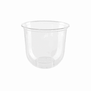 Gobelet en bioplastique pour aliments et boissons froides 300 ml, 100 pcs, compostables et biodégradables.
