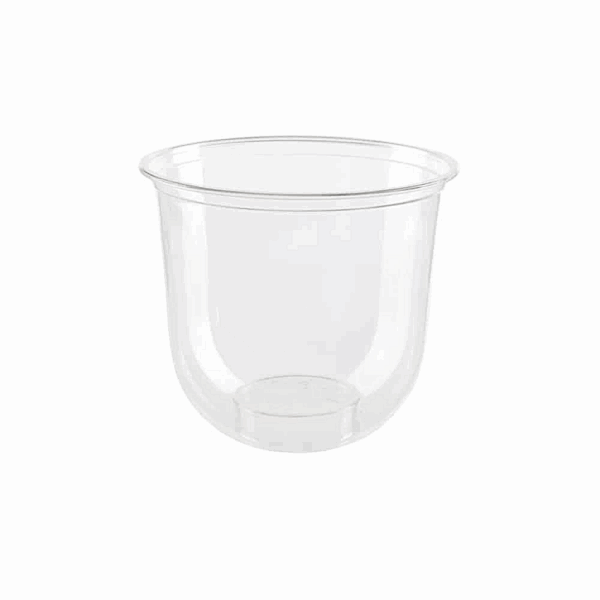 Gobelet en bioplastique pour aliments et boissons froides 300 ml, 100 pcs, compostables et biodégradables.