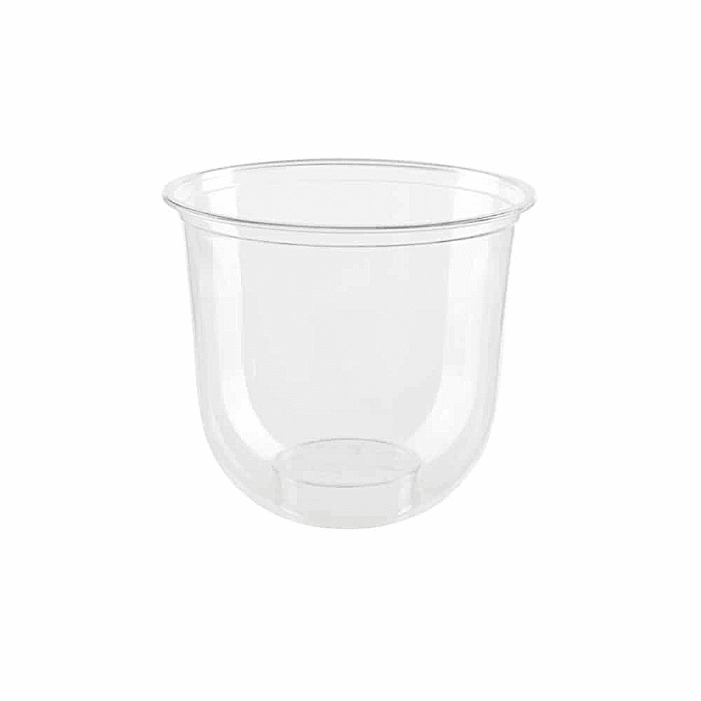 Gobelet en bioplastique pour aliments et boissons froides 300 ml, 100 pcs, compostables et biodégradables.