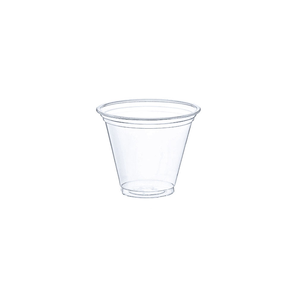 Gobelets biodégradables 320 ml en PLA, lot de 100, compostables et transparents.