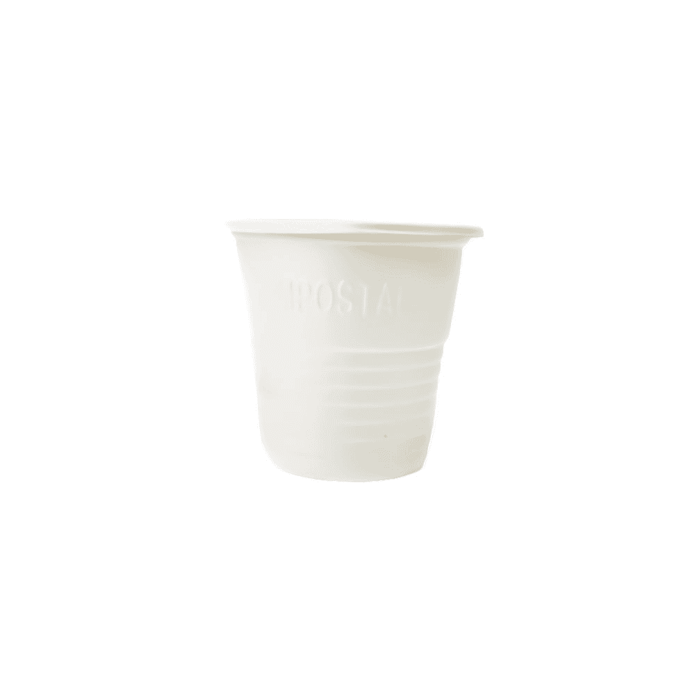 Gobelets blancs compostables 80 ml - Pack économique 4200 unités