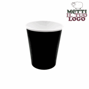 Gobelets compostables noirs personnalisés 290 ml