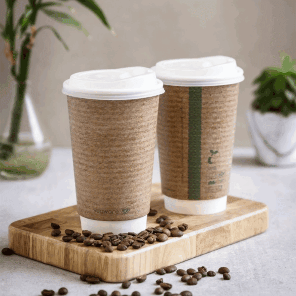 Gobelets double couche en papier et PLA 500 ml (16 OZ) 40 pcs. – Image 2