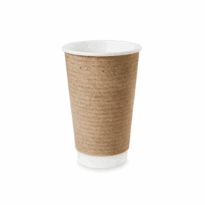 Gobelets double paroi biodégradables 500ml pour boissons chaudes et froides - Pack de 40