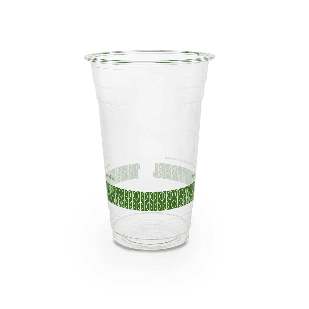 Gobelets écologiques jetables PLA 600ml - Pack de 50