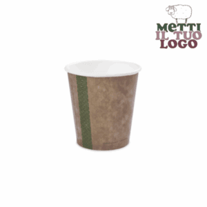 Gobelets carton havane personnalisés 280 ml pour tisanes - Visualisation du produit.