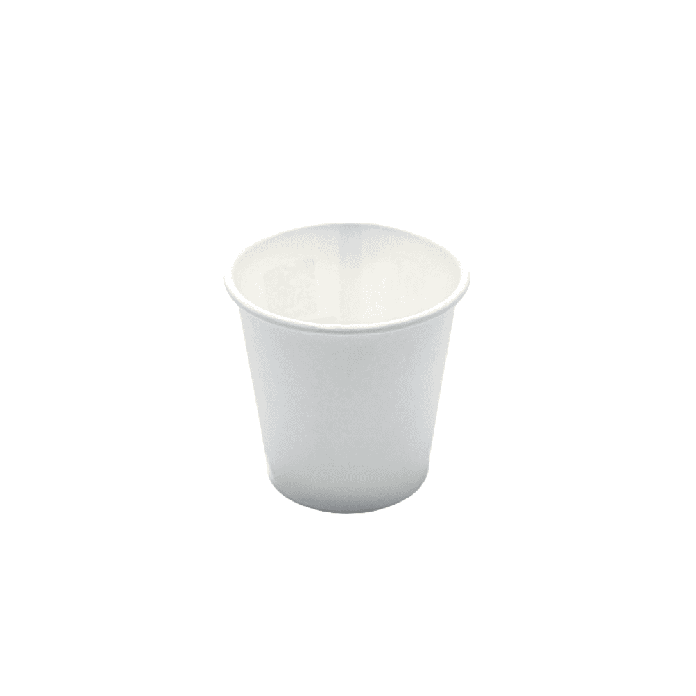 Petits gobelets à café en papier 90 ml avec revêtement à base aqueuse, lot de 100.