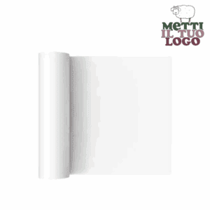 Nappe jetable personnalisée compostable en rouleau 7x110 cm.
